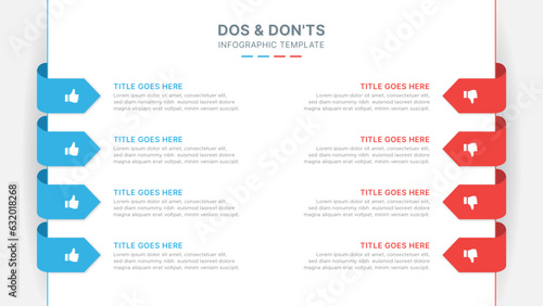 Dos and Don’ts Comparison Infographic Design Template