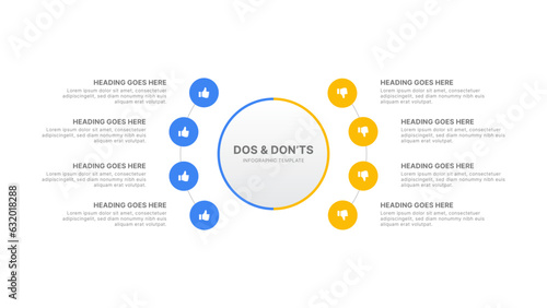 Dos and Don’ts Comparison Infographic Design Template