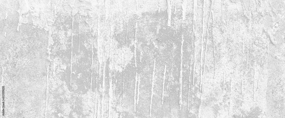 Obraz premium White grunge wall texture for background, wet concrete wall, water stain on white concrete wall texture background.