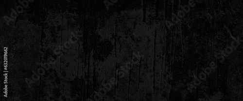 Black grunge wall texture for background,
wet concrete wall, water stain on black concrete wall texture background.