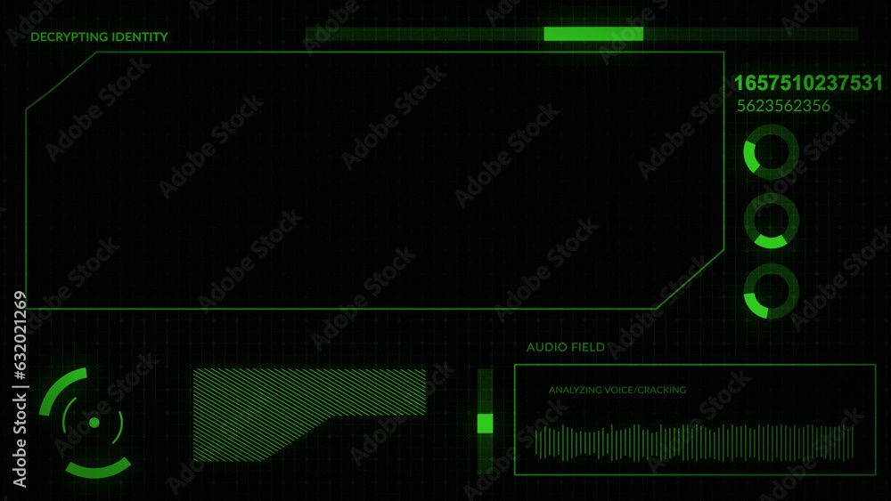 HUD Futuristic Dashboard Interface with Copyspace HUD Futuristic Dashboard Interface with Copyspace