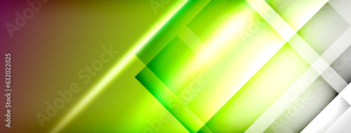 Light and shadow squares and lines abstract background