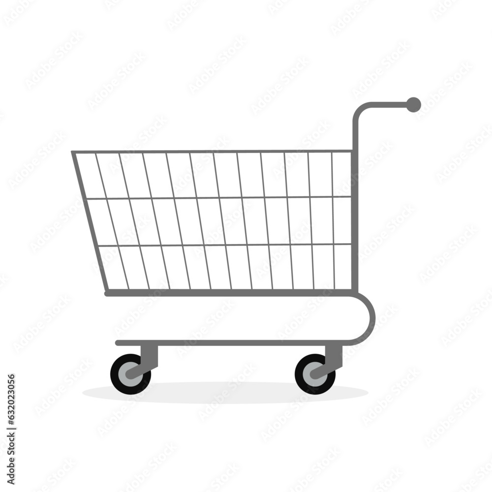 Vector shopping cart trolley icon simple vector sign trendy symbol for design websites Vector shopping cart trolley icon simple vector sign trendy symbol for design websites