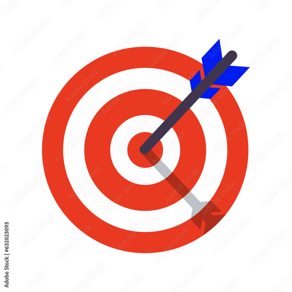 Vector target illustration on white background Vector target illustration on white background