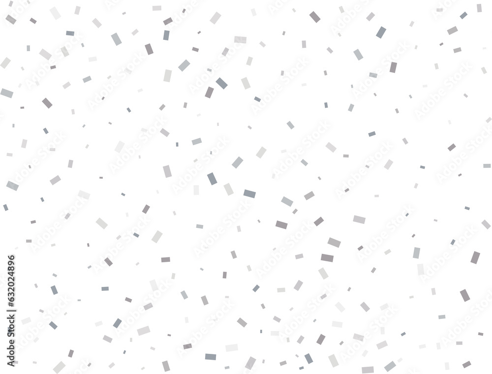 Sparkle Rectangular Silver Confetti Sparkle Rectangular Silver Confetti