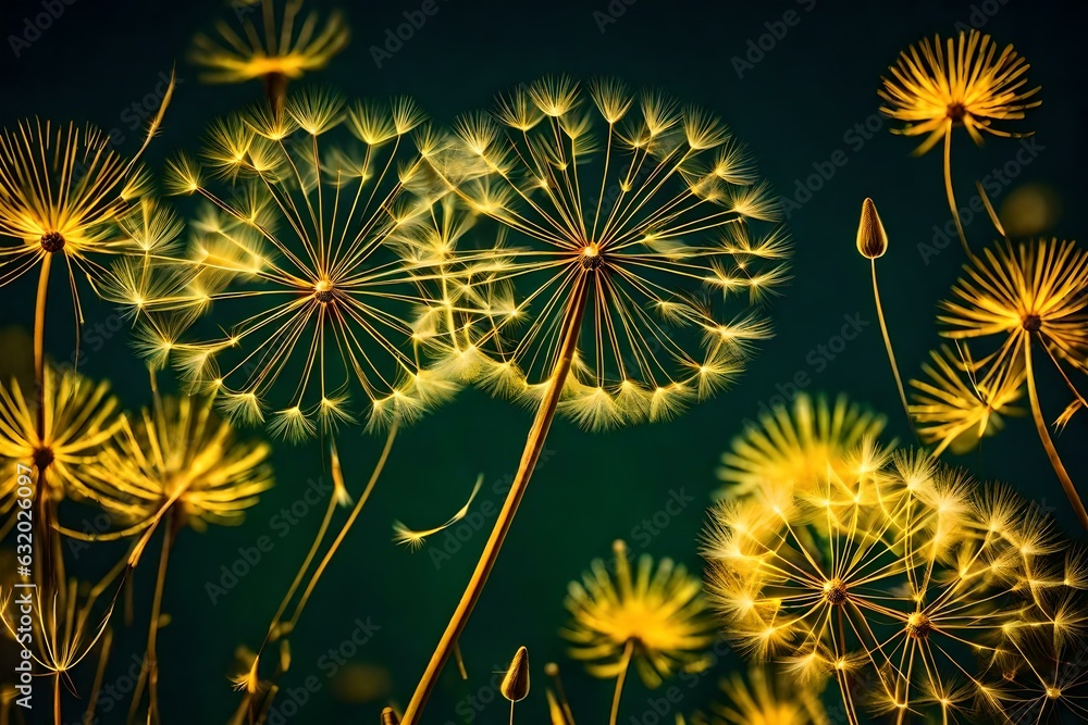 beautiful view of dandelion in the sun Created using generative AI tools beautiful view of dandelion in the sun Created using generative AI tools