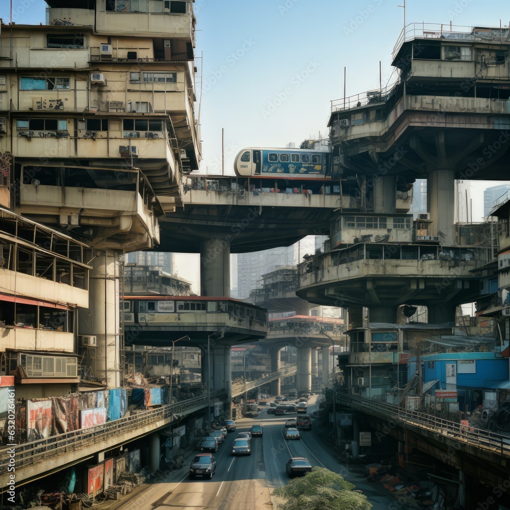Poor infrastructure in the megacities