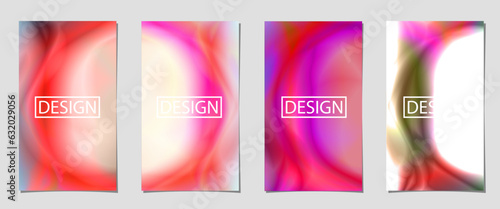 collection of abstract background with typhoon shapes colorfull gradient. colorful background for poster flyer banner backdrop. vertical banner template