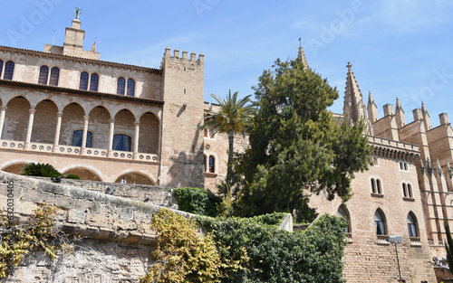 Royal Palace and Cathedral of Santa Maria Side-by-Side  Palma