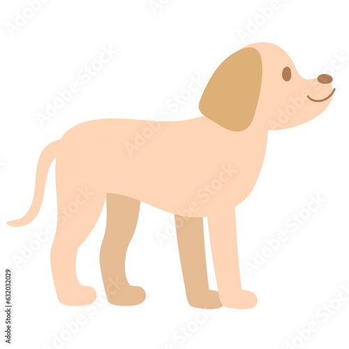 Labrador or Golden Retriever dog breeds for cartoon character  mascot  puppy decoration  animal sticker  pet tattoo  social media post  vet or pet logo  icon  paw friend fabric print