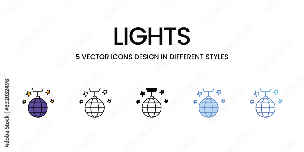 Lights Icon Design in Five style with Editable Stroke. Line, Solid, Flat Line, Duo Tone Color, and Color Gradient Line. Suitable for Web Page, Mobile App, UI, UX and GUI design. Lights Icon Design in Five style with Editable Stroke. Line, Solid, Flat Line, Duo Tone Color, and Color Gradient Line. Suitable for Web Page, Mobile App, UI, UX and GUI design.