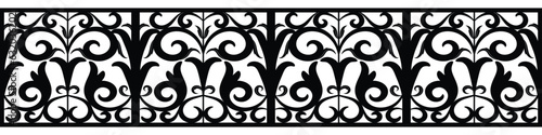 western pattern border Decorative symmetrical tile pattern with vintage Byzantine style elements.