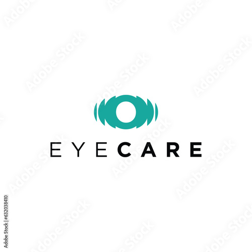 Eye care logo icon vector.