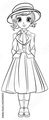 Victorian Outfit on a Western Girl