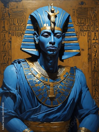 Depiction of Egyptian mythological god Seth. Generative