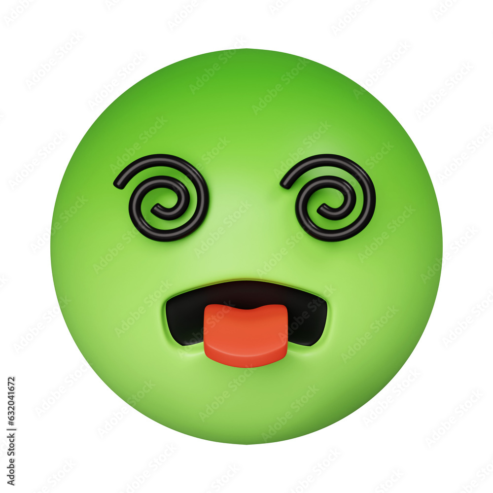 3d Nauseated face emoji with green face. sickly face green with concerned eyes and puffed holding back vomit. icon isolated on gray background. 3d rendering illustration. Clipping path. 3d Nauseated face emoji with green face. sickly face green with concerned eyes and puffed holding back vomit. icon isolated on gray background. 3d rendering illustration. Clipping path.