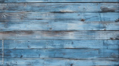 Blue wood texture background, wood planks. Created with Generative AI technology.