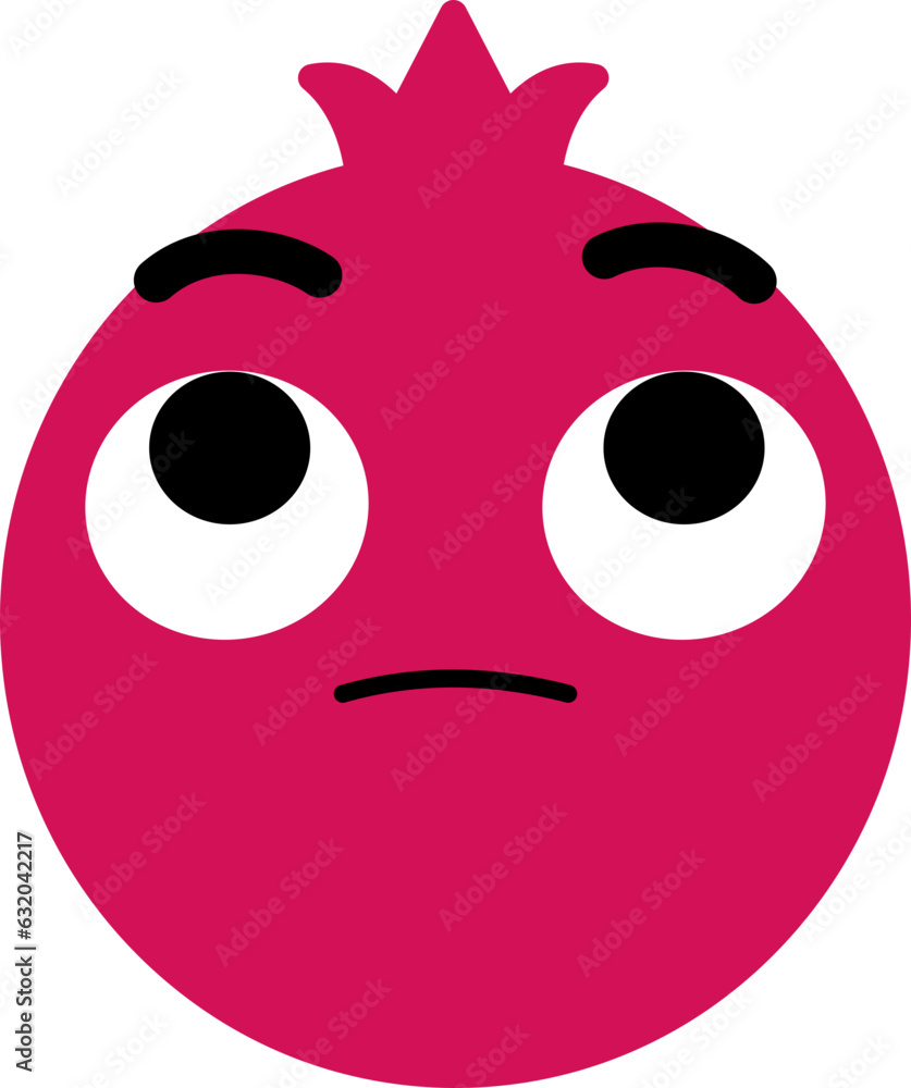 Fototapeta premium Pomegranate Face Looking Up