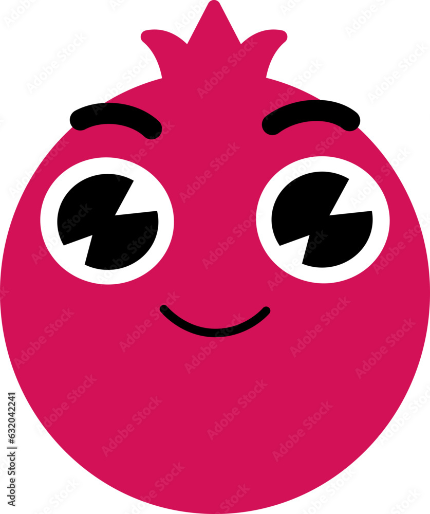 Fototapeta premium Pomegranate Face Smile