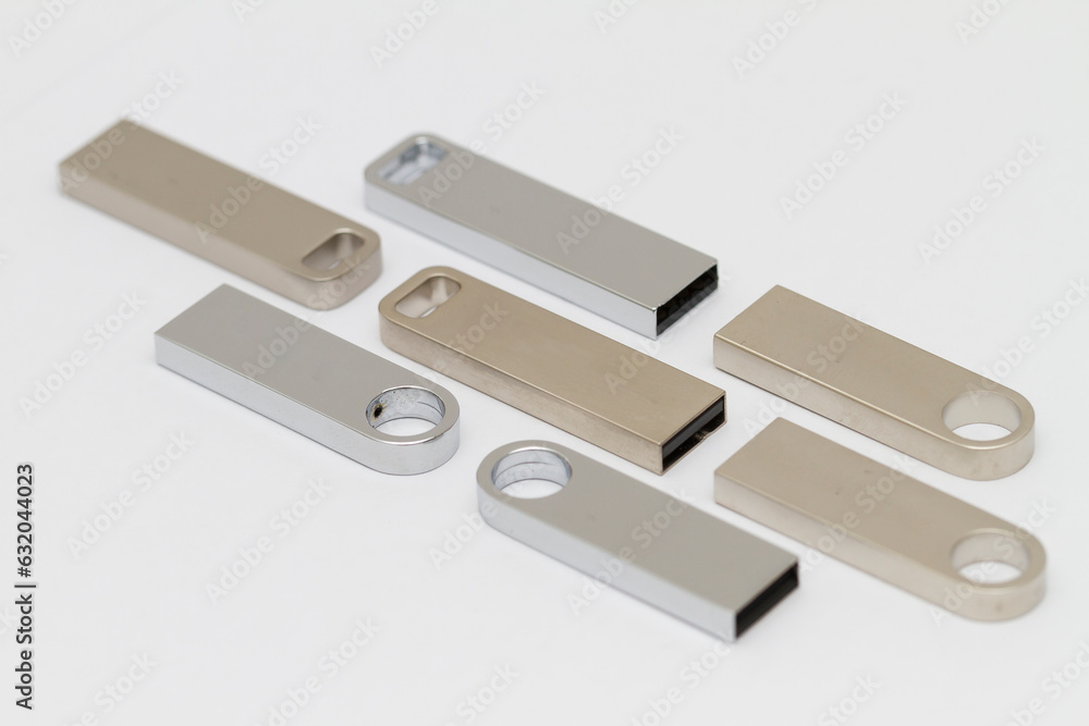 Macro shot of USB pen drive resting on a studio background. Macro shot of USB pen drive resting on a studio background.
