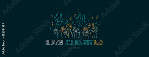 Human Solidarity Day banner. 