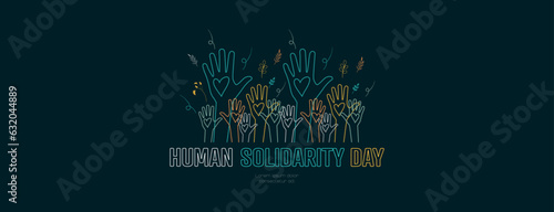 Human Solidarity Day banner.	