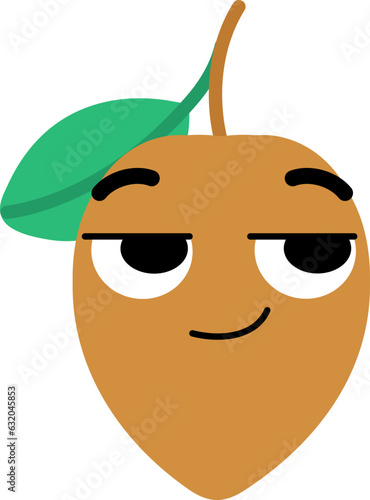 Sapodilla Face Looking Right Know Something