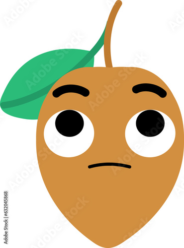 Sapodilla Face Looking Up