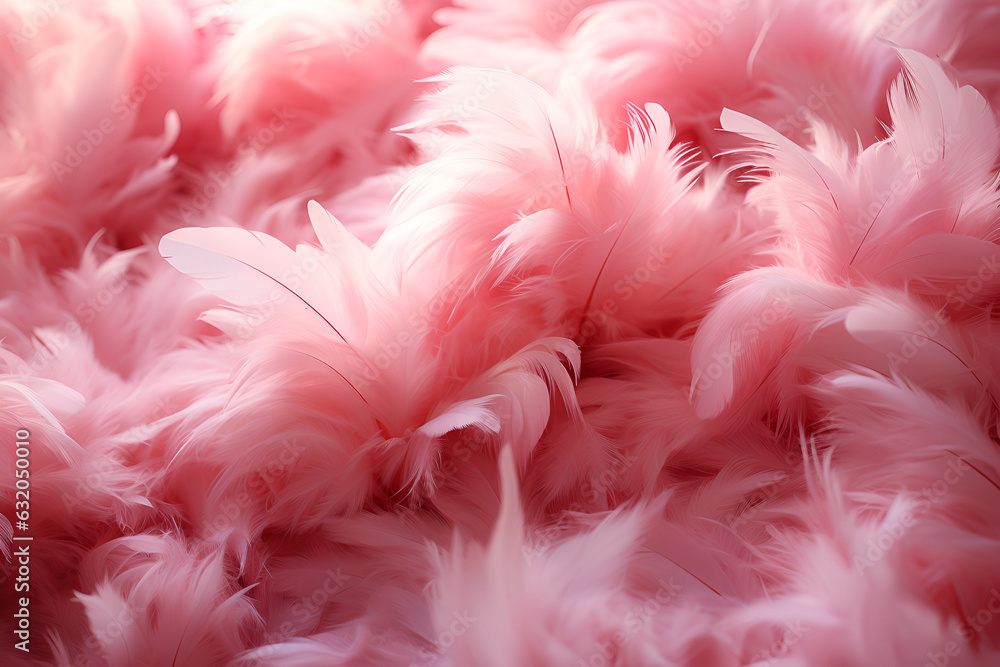 pink feathers background