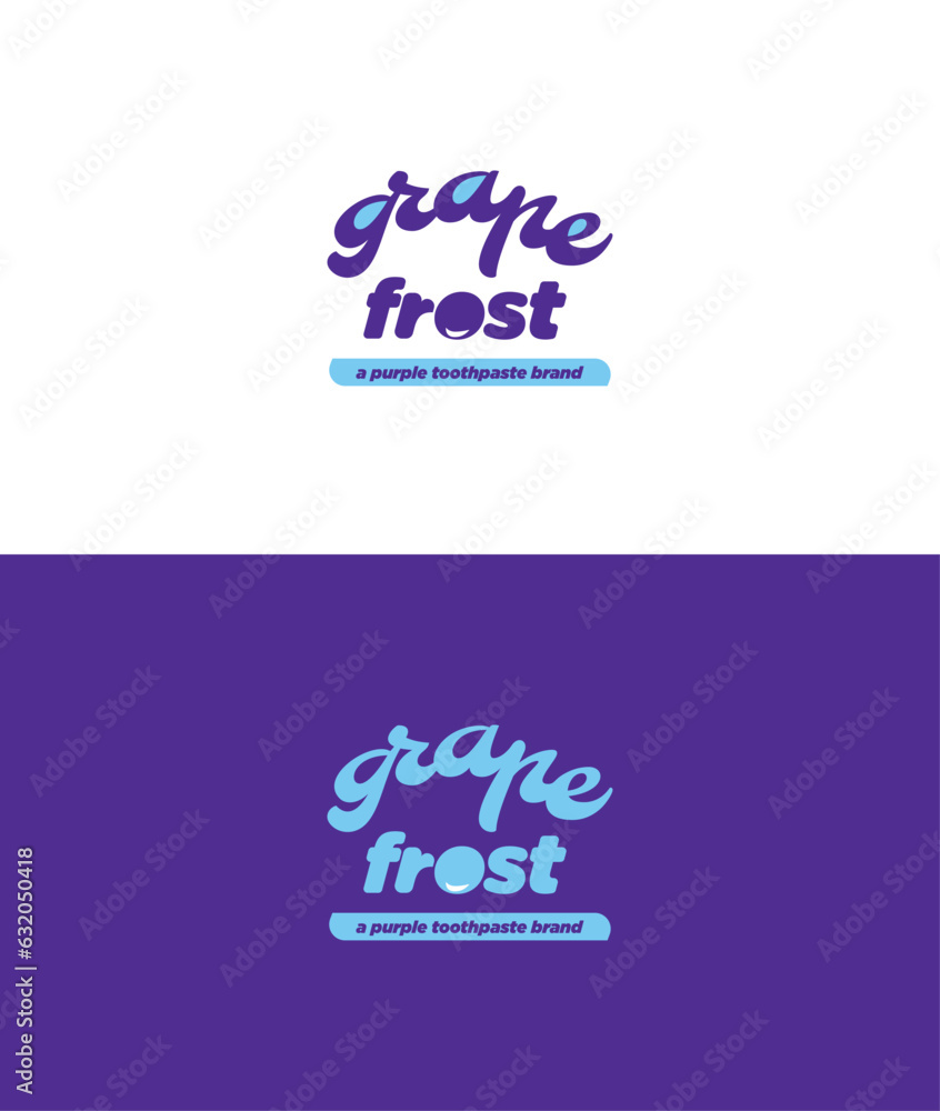 Grape Frost - A purple toothpaste mockup brand identity. Grape Frost - A purple toothpaste mockup brand identity.