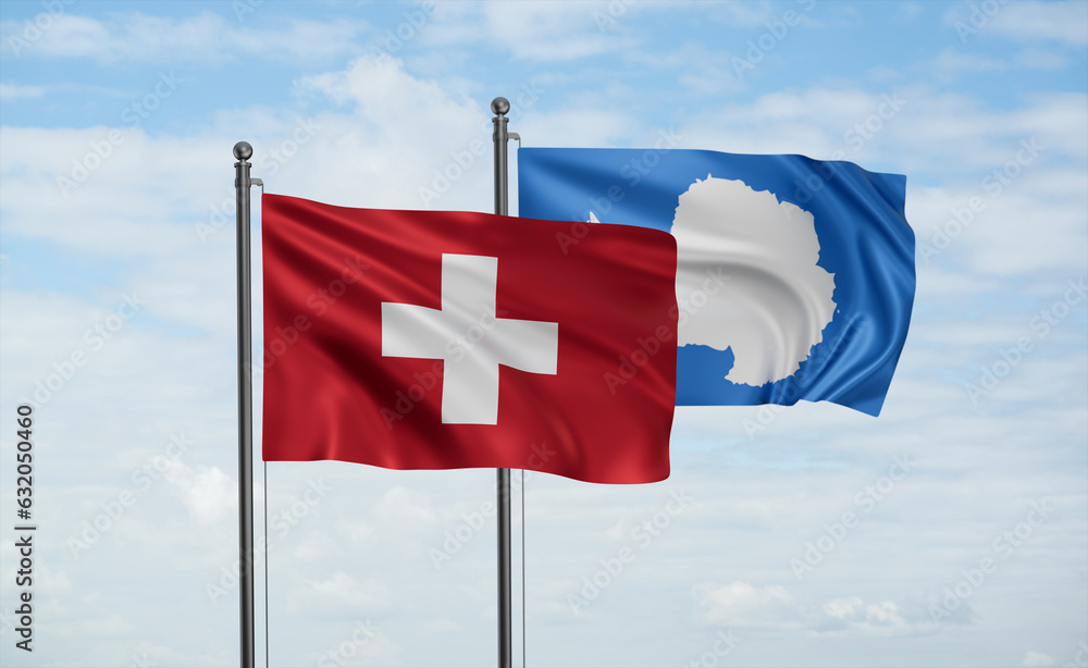 Switzerland and Antarctica flag