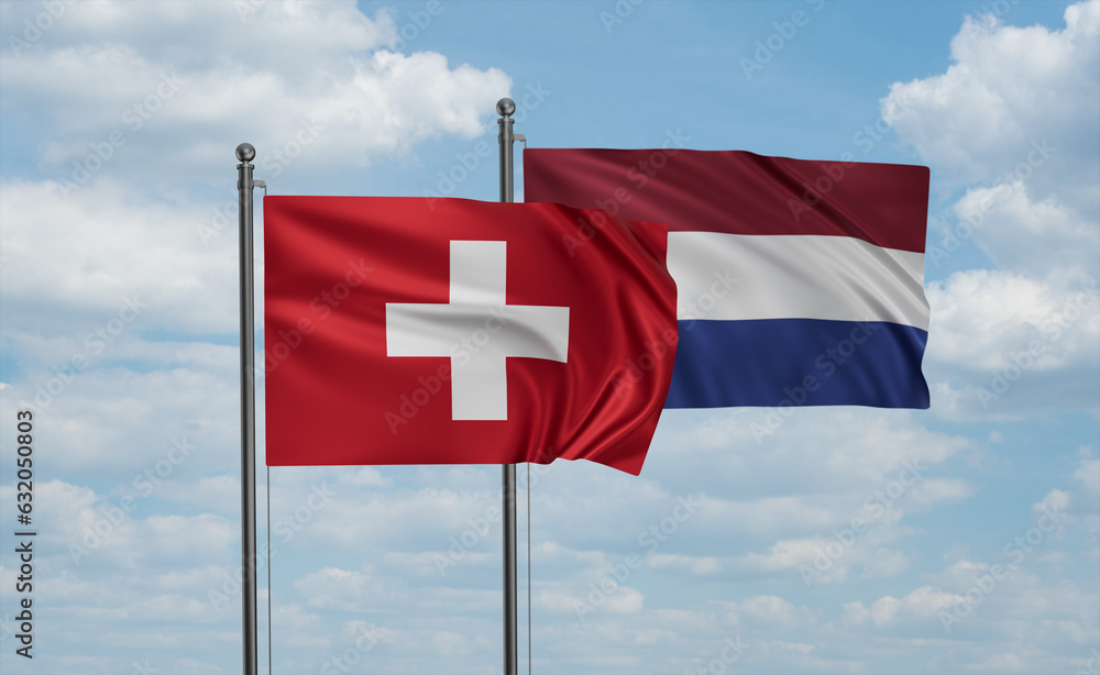 Netherlands and Switzerland flag