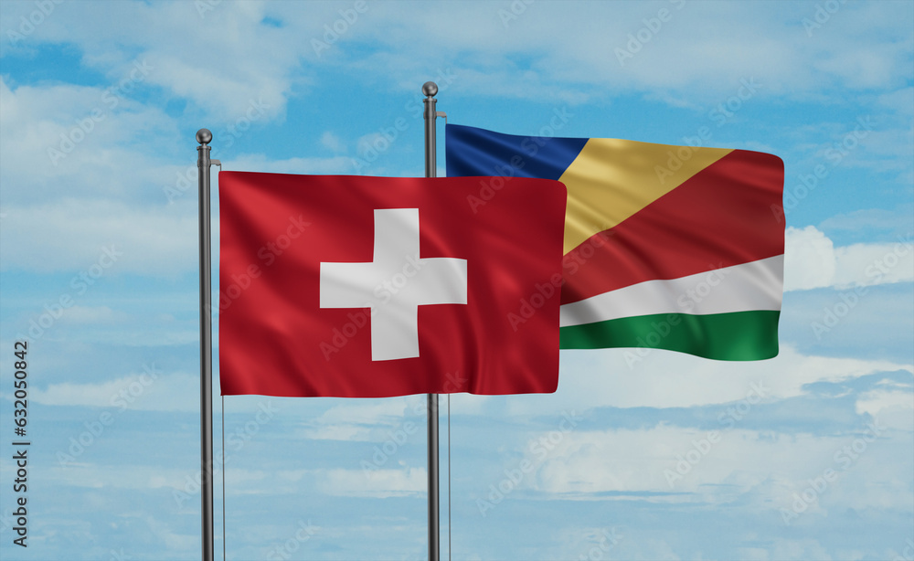 Seychelles and Switzerland flag
