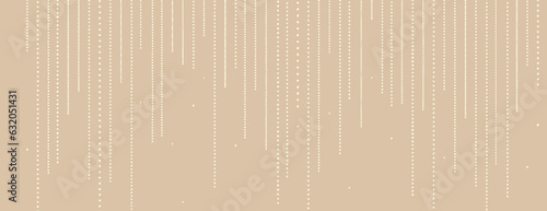 Decorative white line dotted illustration. Equalizer lines. Vector design element on banner