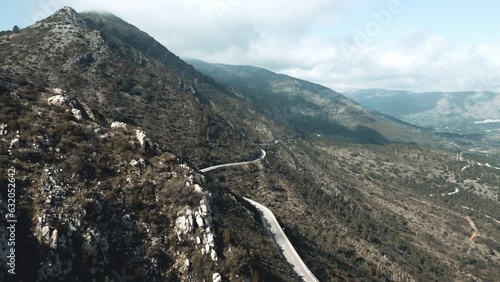 Coll de Rates mountain road