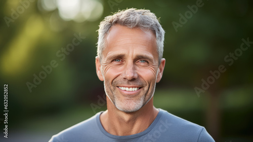Middle-aged man smiles at the camera.