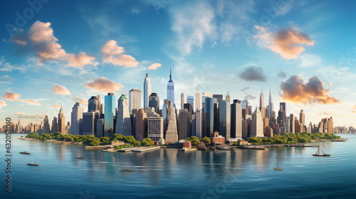 New York city Beautiful Panorama view
