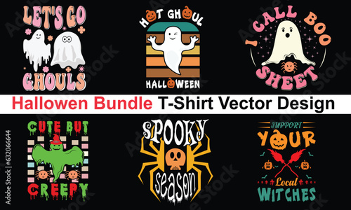 Halloween Bundle Spooky Bundle Spooky vector Halloween designs vector design bundle © akhil
