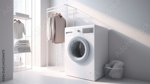 washing machine in front of washing machine photo