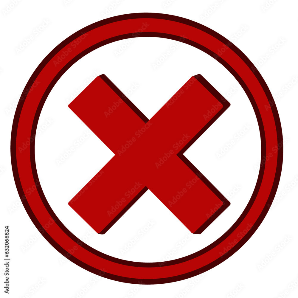 red cross checkmark icon yes or no red cross checkmark icon yes or no