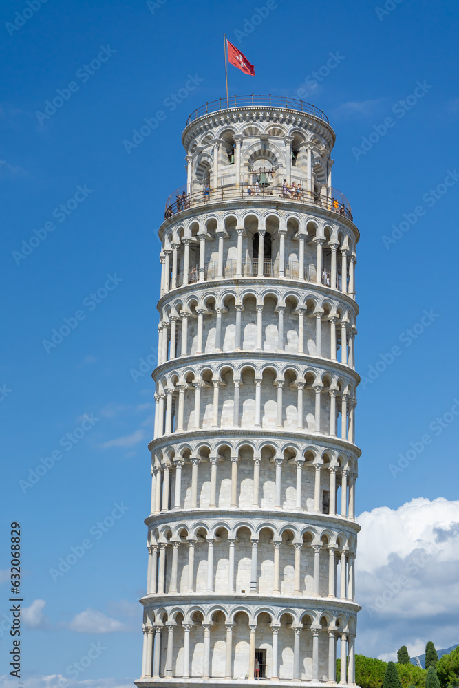 Leaning Tower of Pisa in italy