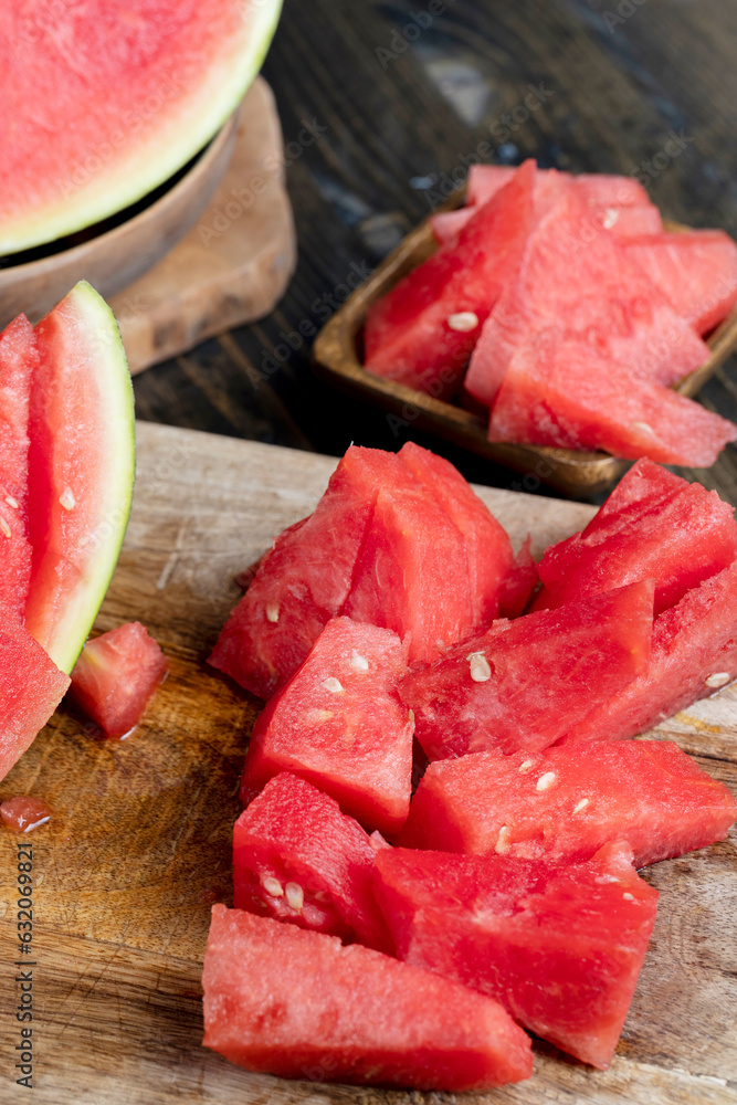 slices of sweet red watermelon slices of sweet red watermelon