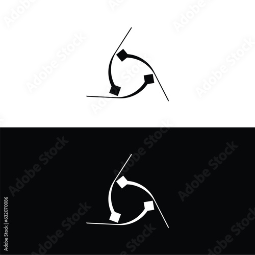 Round circular banner frames, borders . Circle vector logo