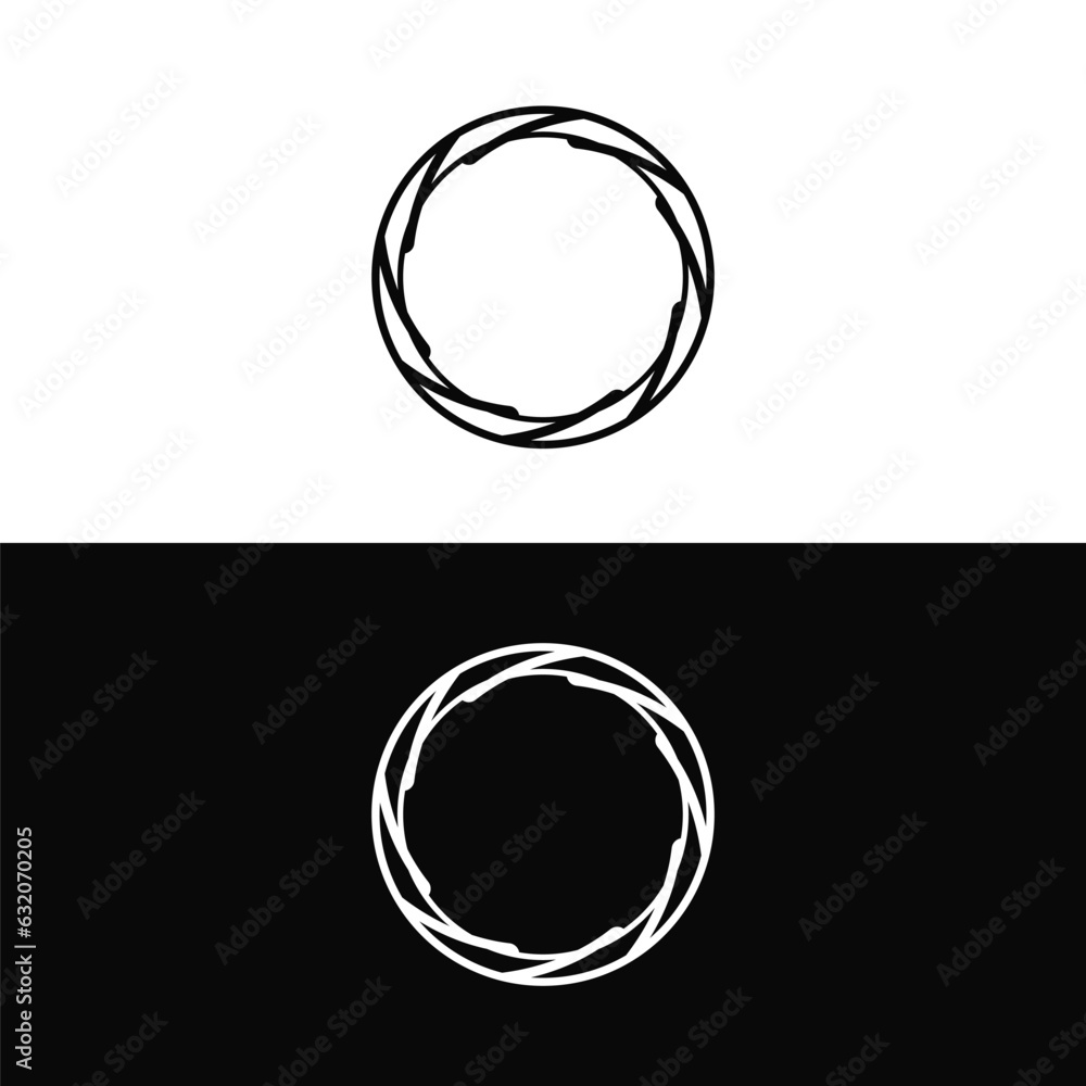 Round circular banner frames, borders . Circle vector logo Round circular banner frames, borders . Circle vector logo