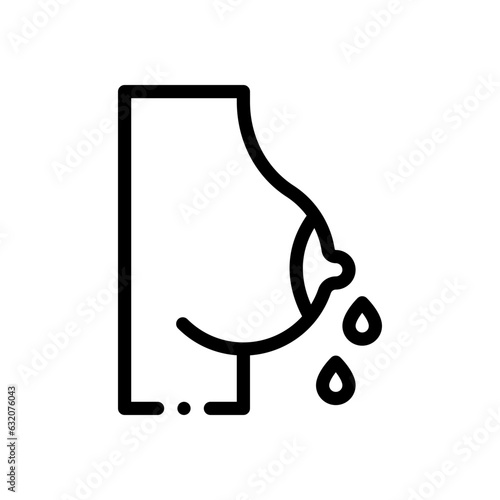 breastfeeding line icon