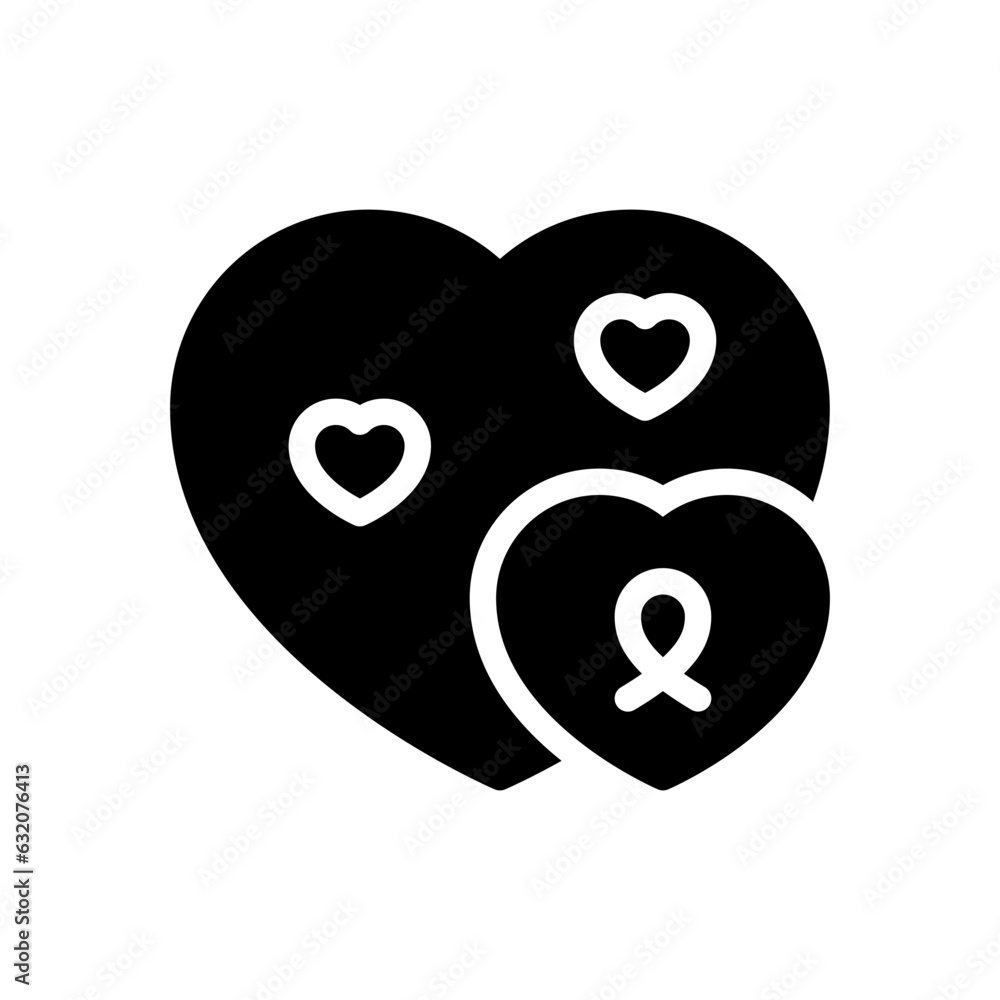 awareness day glyph icon awareness day glyph icon