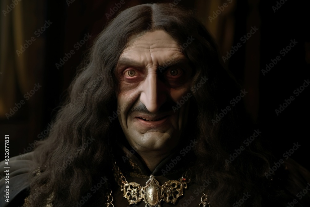 portrait of a man with long hair laughing creepy portrait of a man with long hair laughing creepy