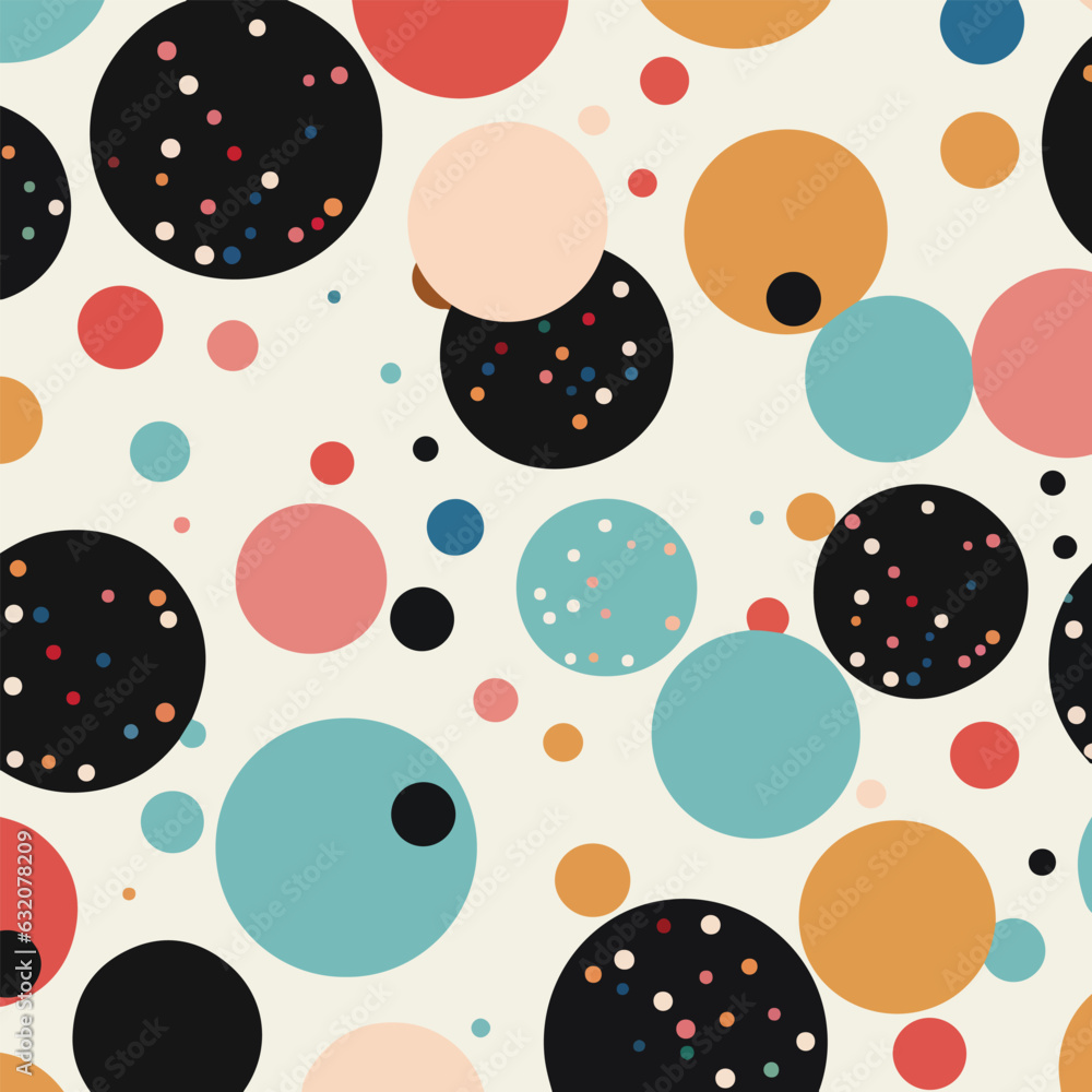 circle seamless pattern with dots circle seamless pattern with dots
