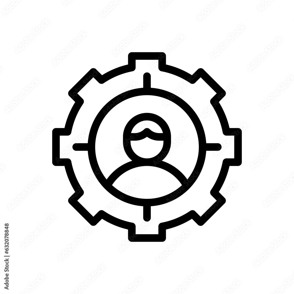 cogwheel line icon cogwheel line icon