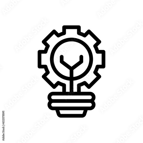 cogwheel line icon